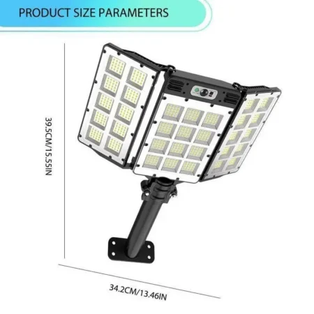 Solar Flood Lights 800 LEDs Motion Sensor Remote Control IP65 Waterproof 3 Brightness Modes Super Bright Outdoor Security Lights,summervibes