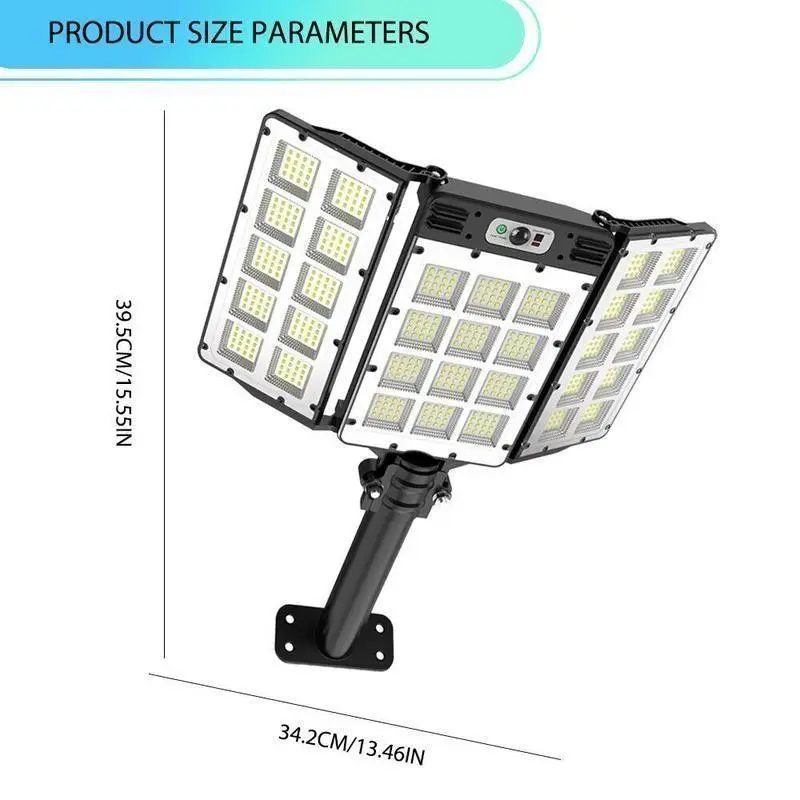 Solar Flood Lights 800 LEDs Motion Sensor Remote Control IP65 Waterproof 3 Brightness Modes Super Bright Outdoor Security Lights,summervibes