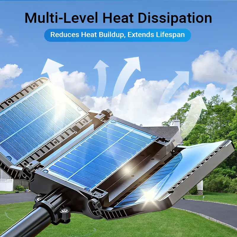 Solar Flood Lights 800 LEDs Motion Sensor Remote Control IP65 Waterproof 3 Brightness Modes Super Bright Outdoor Security Lights,summervibes - Image 4