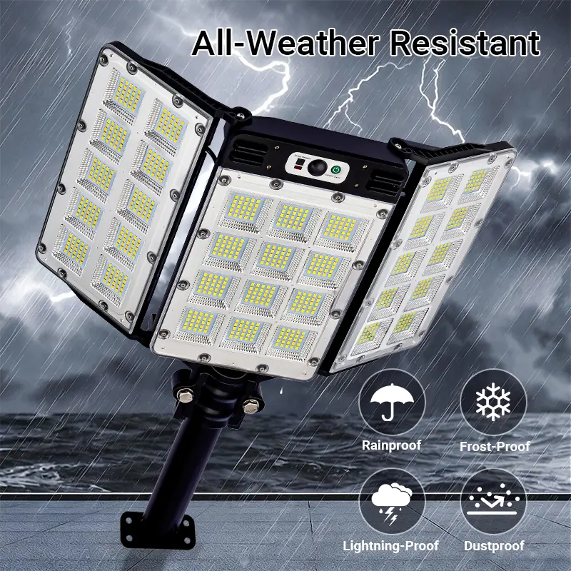 Solar Flood Lights 800 LEDs Motion Sensor Remote Control IP65 Waterproof 3 Brightness Modes Super Bright Outdoor Security Lights,summervibes - Image 5